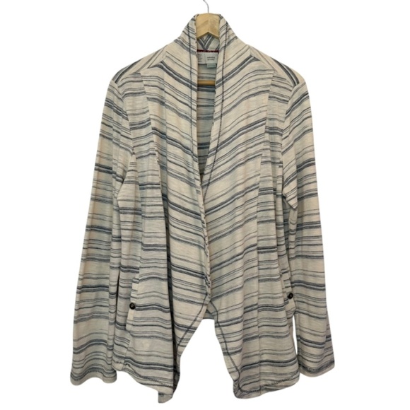 saturday sunday Anthropologie Open Cardigan Women's Size L Pockets Breathable - Picture 16 of 16